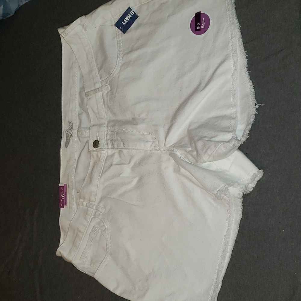 Old navy white denim shorts NWT